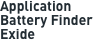 Application Battery Finder Exide