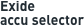 Exide accu selector